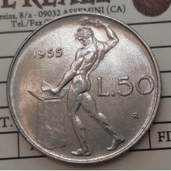 50 LIRE 1955 FDC